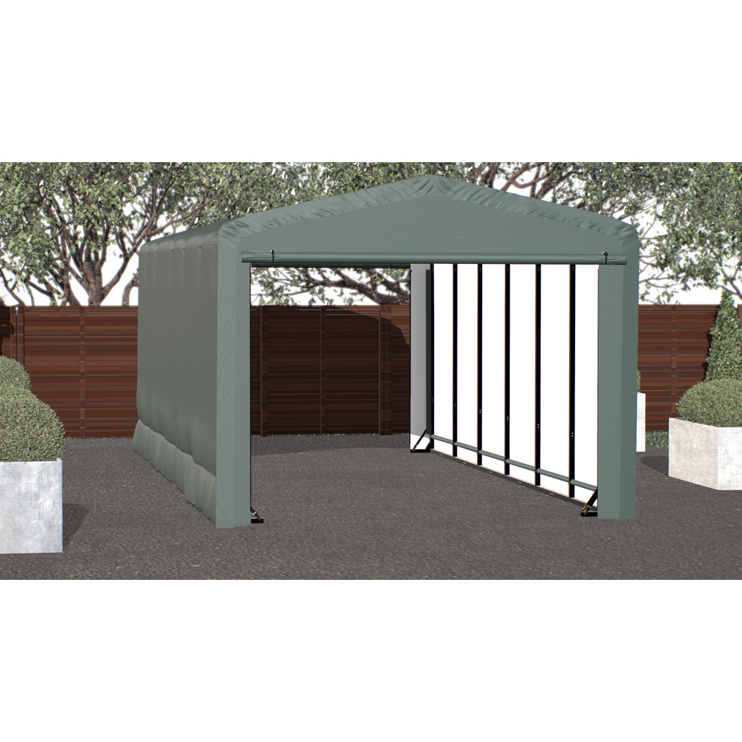 ShelterTube Wind and Snow-Load Rated Garage, 12x27x10 Green ShelterLogic