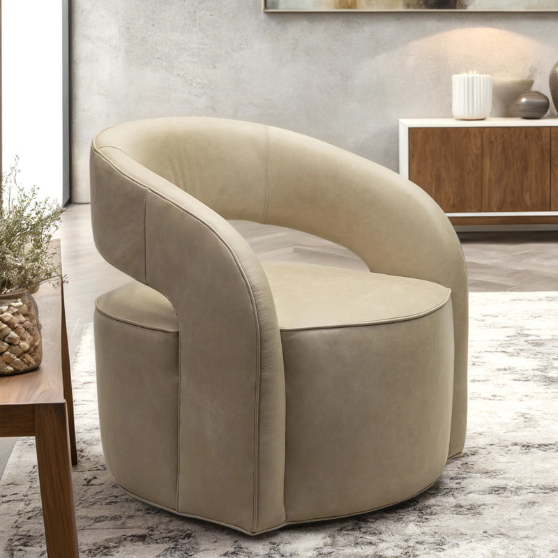 Chaise pivotante kaki Shilah
