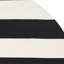 Tapis rayé noir / ivoire en coton tissé à la main Brookvale-1290940842