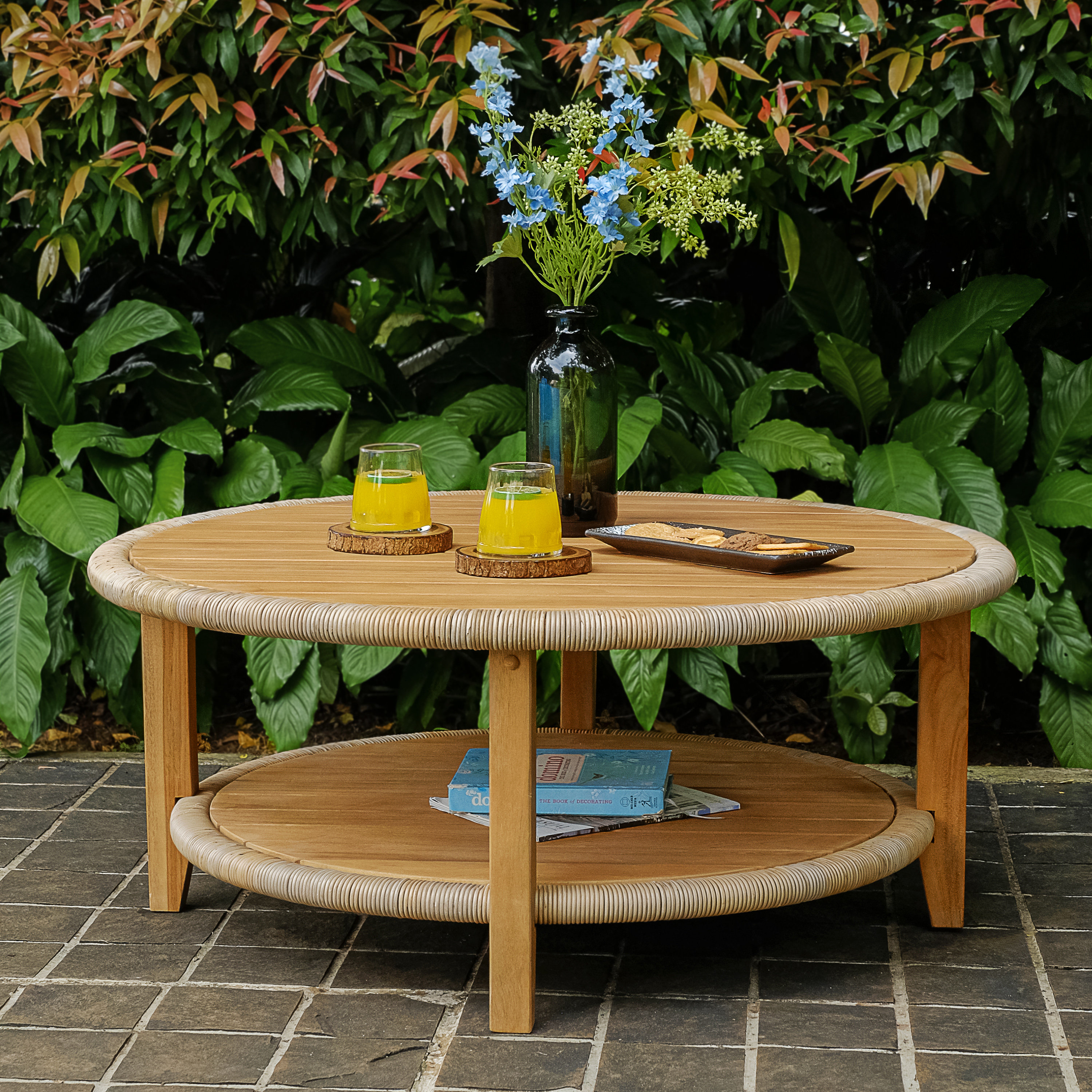 Birch Lane™ Henryville Round 40'' Outdoor Coffee Table | Wayfair