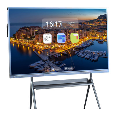JYXCN Infrared Touch Screen Smart TV 65 Inch Wireless Dual OS System for Living Room, Office and Bedroom
