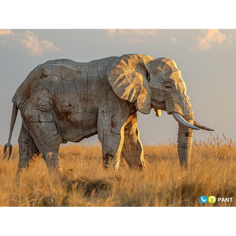 Édredon pierre éléphant Literie animaux position majestueuse, Édredon simple très long