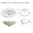 Luna Series 19 In. Ceramic Drop-In Oval Bathroom Sink Basin In White