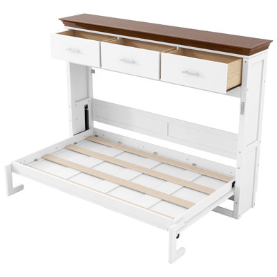 Lit escamotable simple avec 3 tiroirs