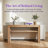 Solid Wood Console Table With Storage Shelf For Entryway Living Room