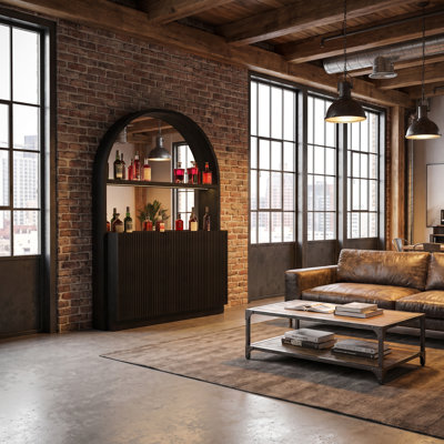 Prohibition Series Back Bar - Walnut