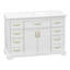 Meuble-lavabo moderne blanc avec rangement