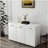 Three Doors Side Table-White