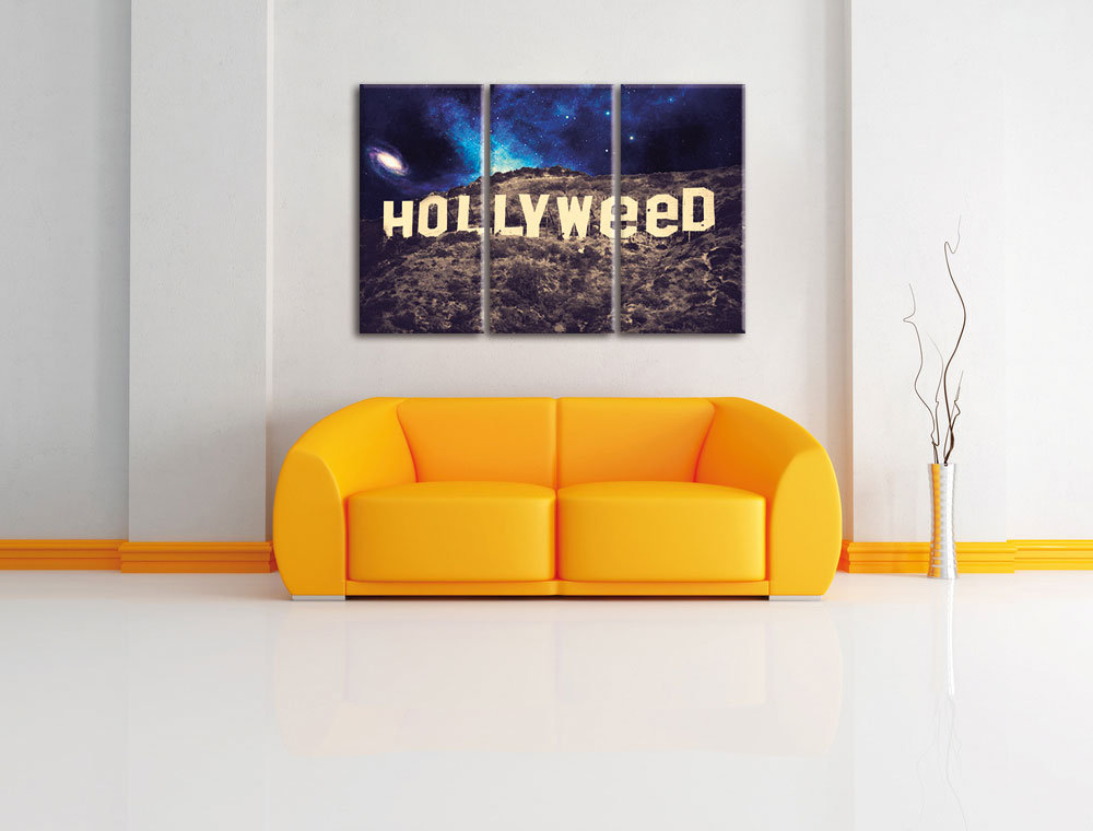 3-tlg. Leinwandbilder-Set Hollyweed, Fotodruck