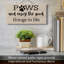 Panneau mural en bois Paws and Enjoy Pallet 12 po x 6 po