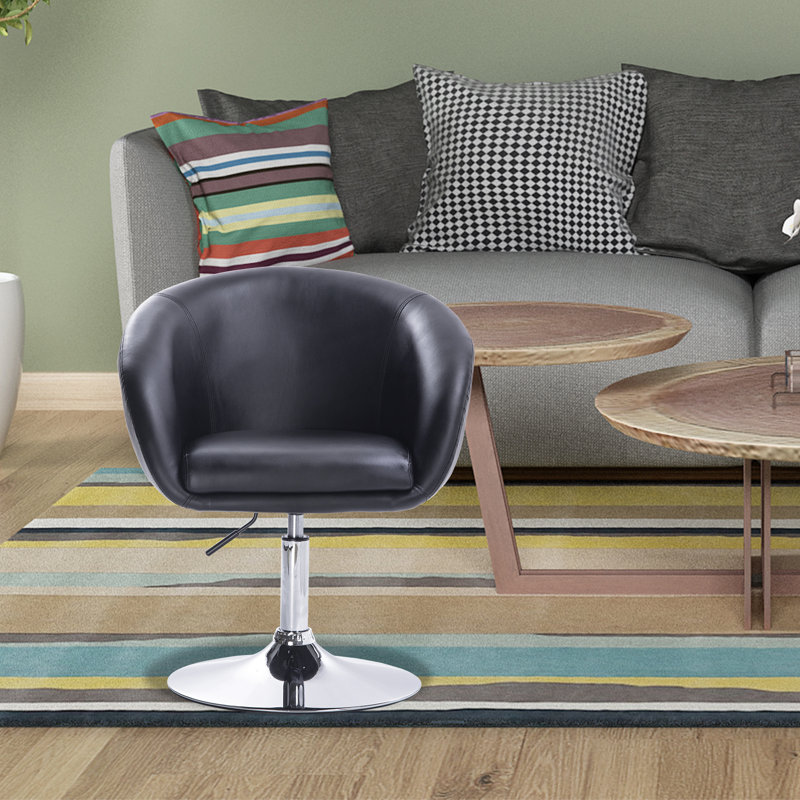 Nisbet Swivel Adjustable Height Stool, Black