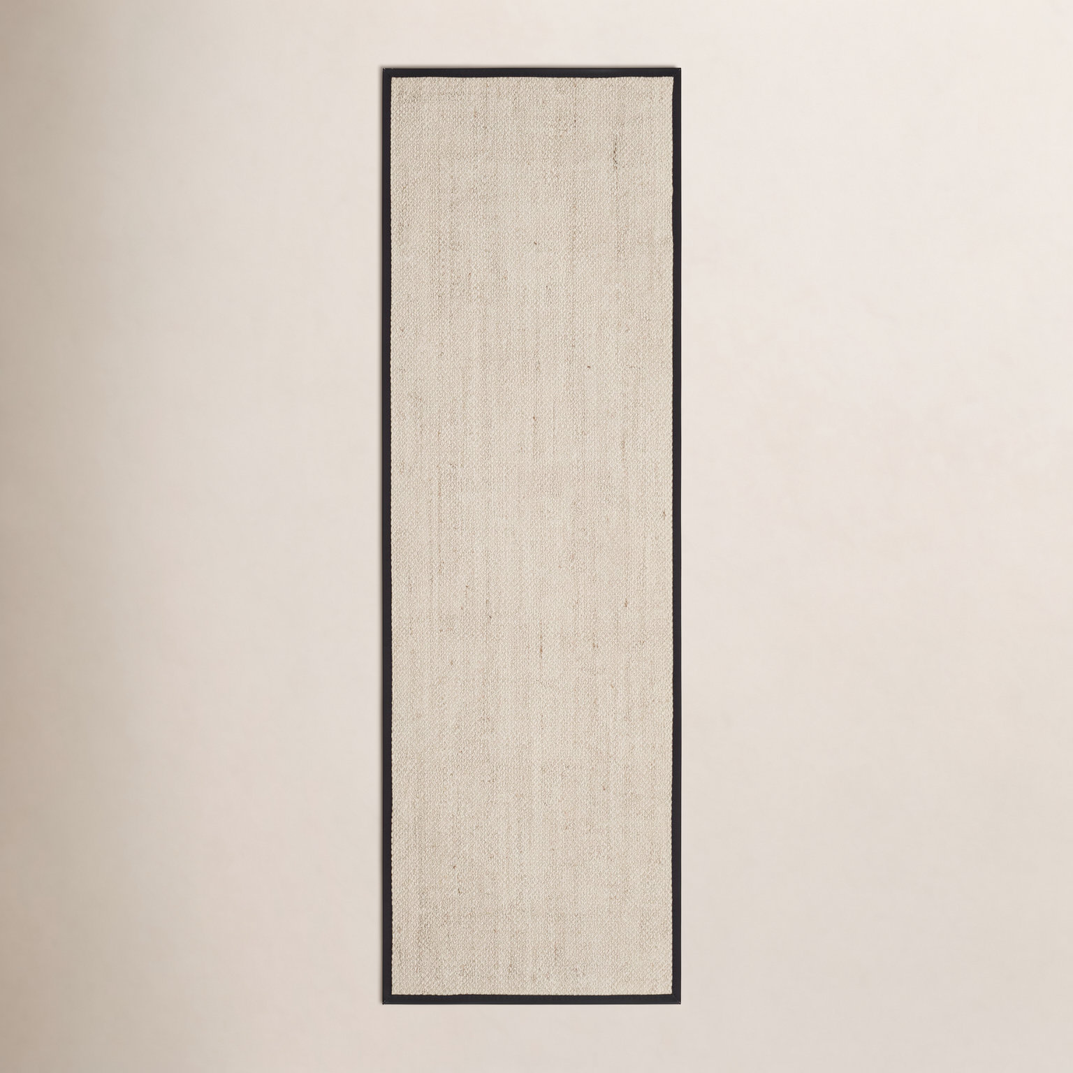 Torbin Marble Black Jute Rug, Runner 2'6" x 10'