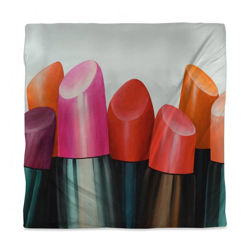 Housse de couette romantique rouge à lèvres - Décoration de chambre à coucher