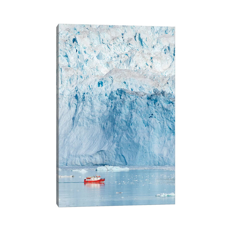 Glacier Eqip (Eqip Sermia) In Western Greenland, Denmark by Martin Zwick - Wrapped Canvas Print