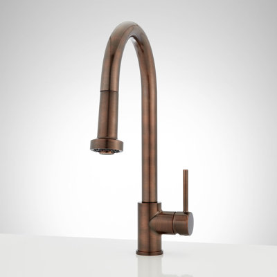 Signature Hardware Ridgeway Pull-Down Kitchen Faucet - Oil Rubbed Bronze