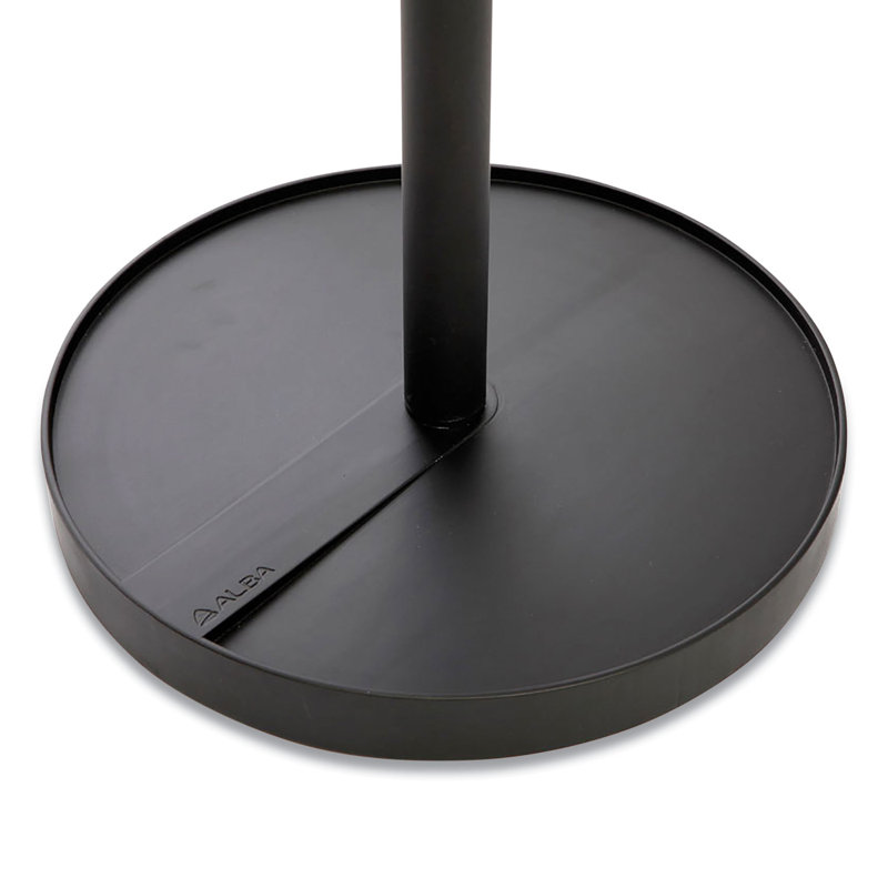 Black Steel Freestanding Coat Rack with Umbrella Stand