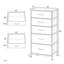 45 cm W Chest of 5 Drawers