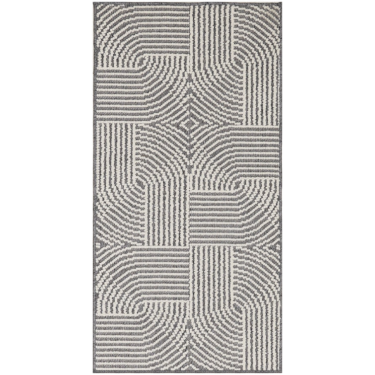 Coedy Charcoal Ivory Modern Indoor Rug