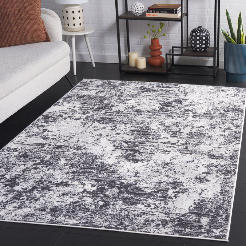 Tapis abstrait Emigsville Performance Performance, Rectangle 5 pi 3 po x 7 pi 6 po