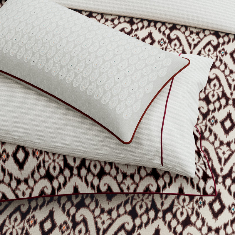 Sato Cotton Duvet Cover Set, Double Duvet Cover + 2 Pillowcases