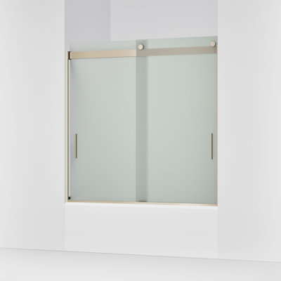 Levity 59.63" x 59.75" Bypass Bath Door with CleanCoat® Technology