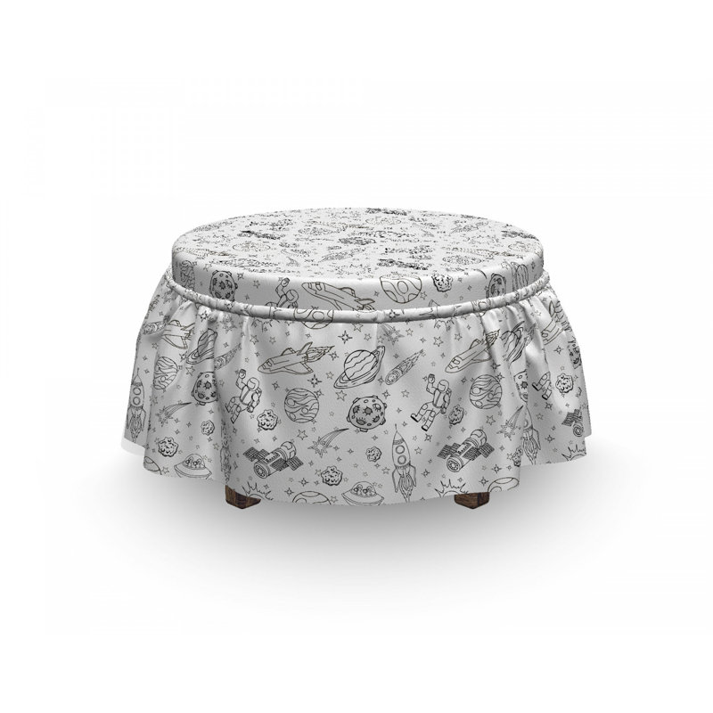 Box Cushion Ottoman Slipcover