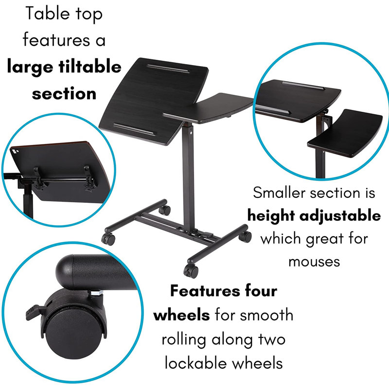 BirdRock Home Tray Table, Black