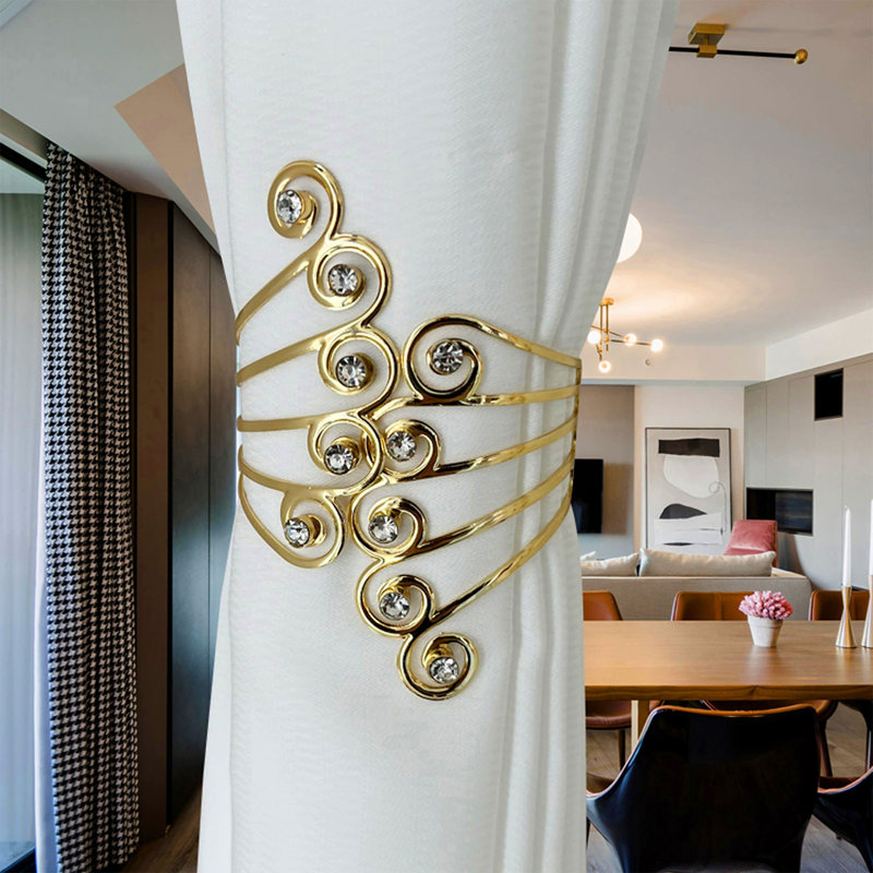 Boucle de rideau réglable, Gold