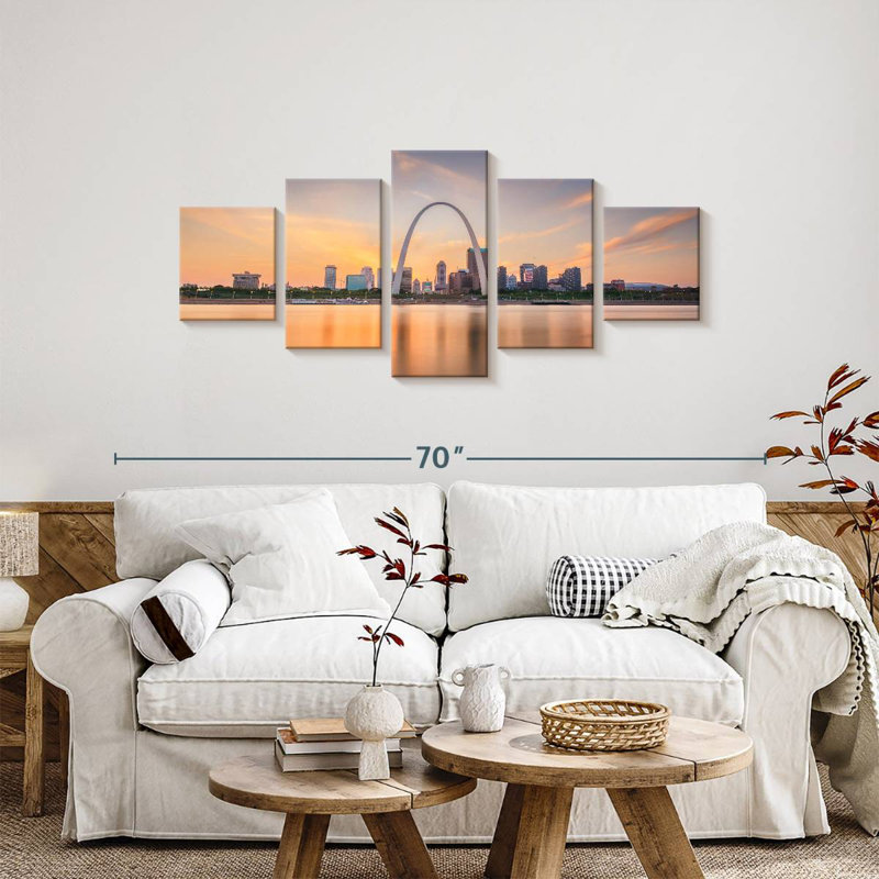 Senne St. Louis Sundown, 24" H x 55" W