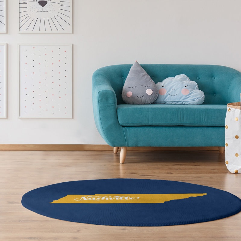Tapis de l’de la nashville sports, Rond 5 pi