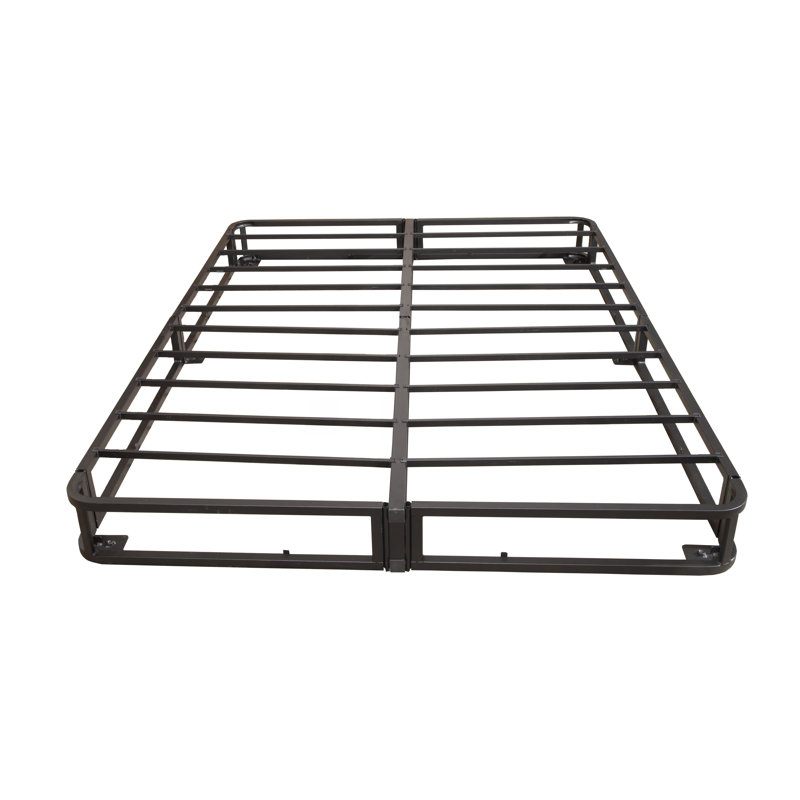 Queen Enforce Upholstered Metal Platform Bed Frame