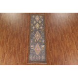 One-of-a-Kind 2'11" X 9'9" New Age Runner Wool Area Rug in Grey
