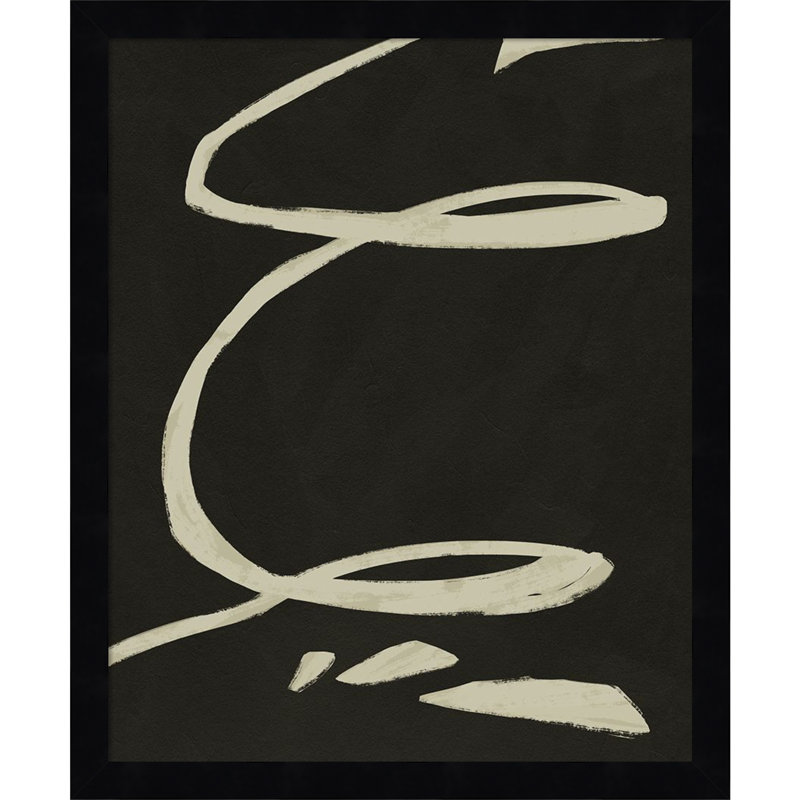 Neutral Spring III by Jacob Green, 17" H x 14" W x 1" D, Black