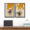 Art mural abstrait, ensemble de 2 reproductions d'art encadrées sur toile