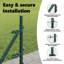Vidaxl Hexagon Fence Green Steel-114621417