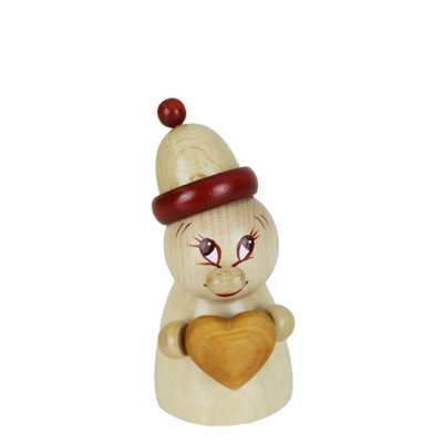 Steinbach Clumsy Mini Collection, Valentine (Wooden Natural) 4.7"