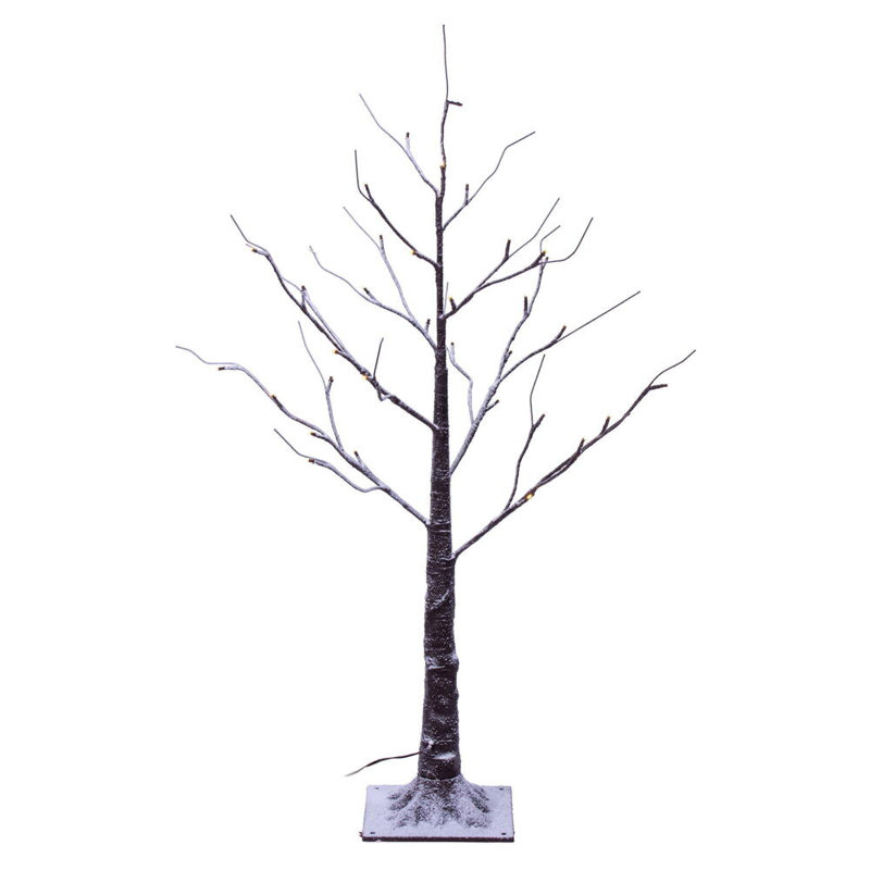Vickerman LED Brown Frosted Twig Tree 36'' Faux Tree in Freestanding