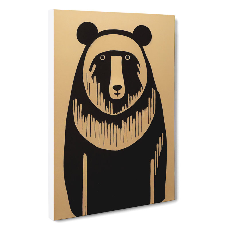 Unique Bear - Wrapped Canvas, 76cm H x 50cm W x 3cm D