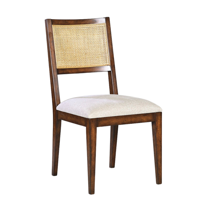Caine II Upholstered Dining Chair, Cream, Country