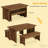 Farmhous Style Kitchen Table,3-Piece Dining Table,Computer Desk