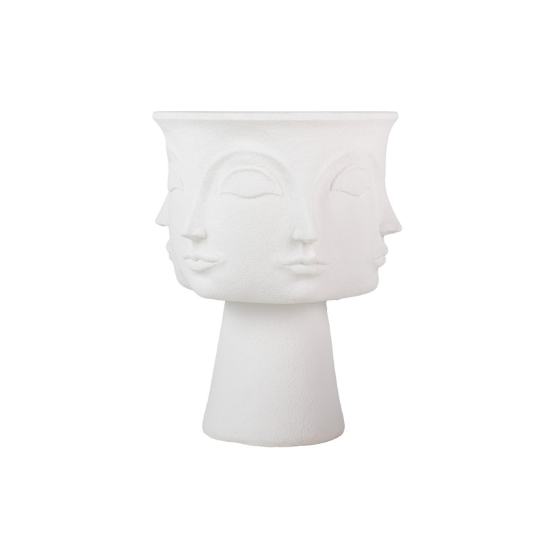 Pot Planter, 62cm H x 49cm W x 49cm D, White