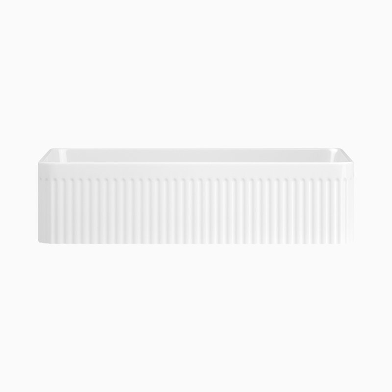 19,69 po Lavabo de salle de bain vasque rectangulaire en céramique Art