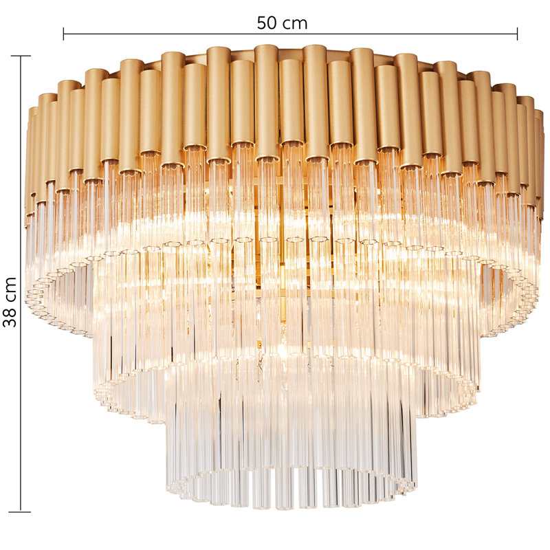 Agela 7-Light Bulb Chandelier