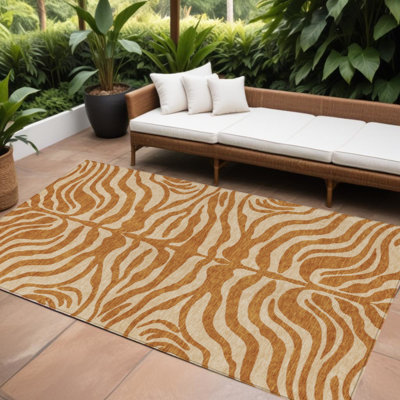 Tapis intérieur lavable en cuivre 8 pi x 10 pi
