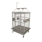 Chiani 66'' Iron Play Top Floor Bird Cage with Wheels