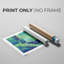 GeometricInCoolII - Impression sur toile seulement - NON CADRE-117810343
