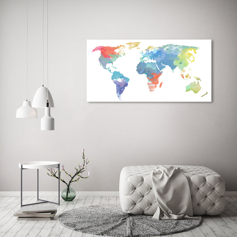 World Map - Wrapped Canvas Print