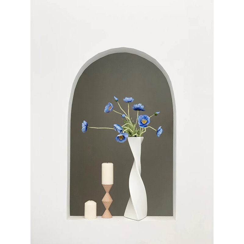 Carlus Handmade Ceramic Table Vase, White