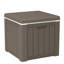 Seau à glace carré en résine 10Gal, table d'appoint pour glacière extérieure isolée pour barbecue
