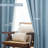 100% Blackout Linen Textured  Curtains Farmhouse Thermal Insulated Pocket Back Tab Full Light Blocking 2 Panel-1926543863-1926543368